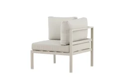 Fjôrd Bankmodule Copacabana Aluminium Beige 74x74x65cm