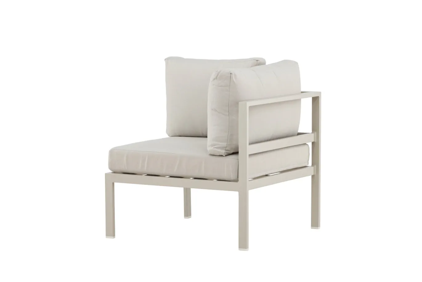Fjôrd Bankmodule Copacabana Aluminium Beige 74x74x65cm
