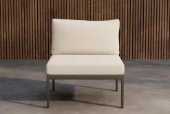 Fjôrd Bankmodule Copacabana Bouclé Aluminium Bruin 74x70x65cm