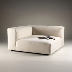 Fjôrd Bankmodule Mavi Beige Met Leuningen