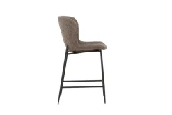 Fjôrd Barkruk Modesto Zwart/Bruin Boucle