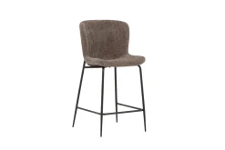 Fjôrd Barkruk Modesto Zwart/Bruin Boucle
