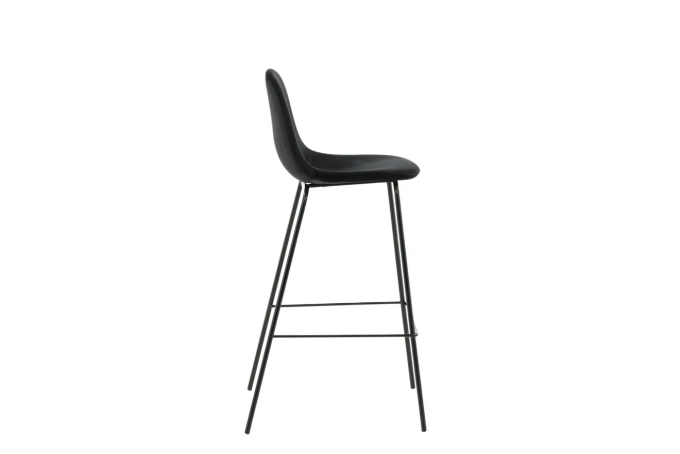 Fjôrd Barkruk Polar Velvet Zwart