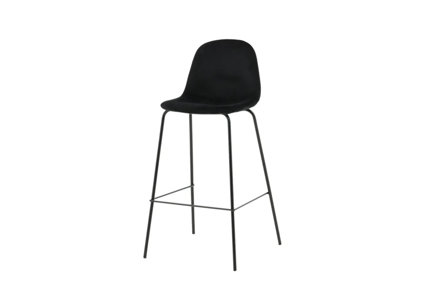 Fjôrd Barkruk Polar Velvet Zwart