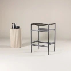 Fjôrd Barkruk Polly Zwart Touw