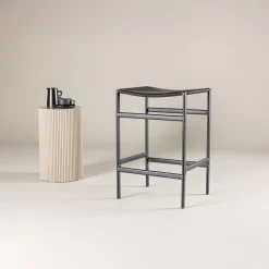 Fjôrd Barkruk Polly Zwart Touw
