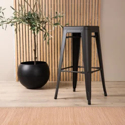 Fjôrd Barkruk Tempe Donkergrijs
