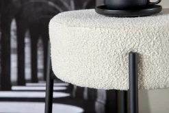 Fjôrd Barkruk Tucson Groot Wit Bouclé 70cm