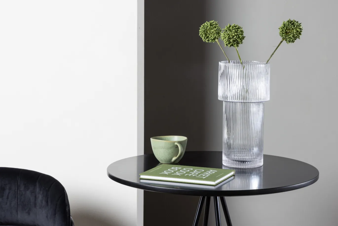 Fjôrd Bartafel Bistro Ø60cm Zwart Mdf Met Fineer