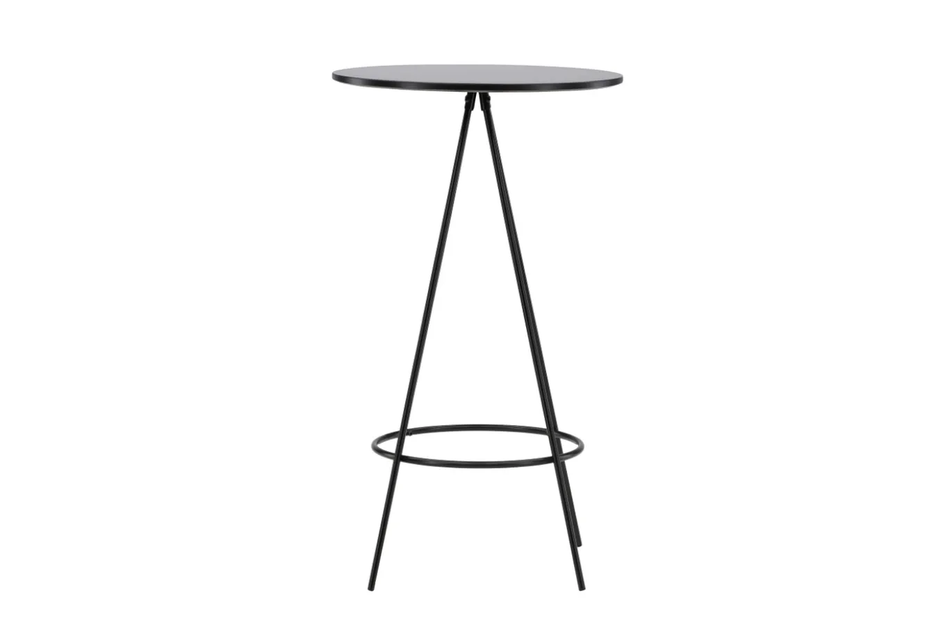 Fjôrd Bartafel Bistro Ø60cm Zwart Mdf Met Fineer