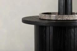 Fjôrd Bijzettafel Bianca Zwart Ø40cm