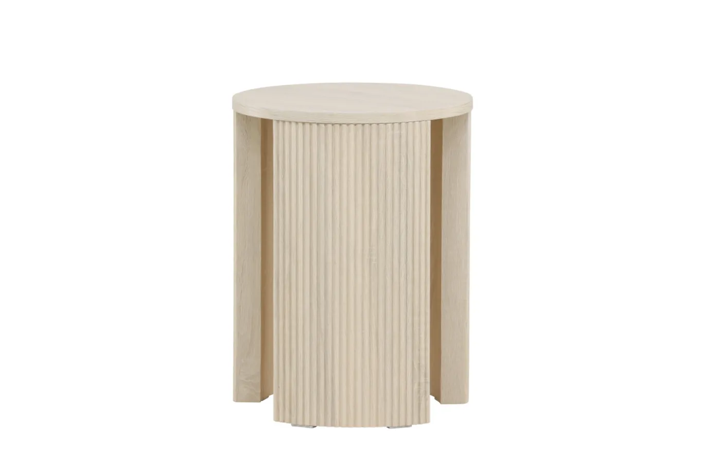 Fjôrd Bijzettafel Bristol Whitewash ⌀40cm