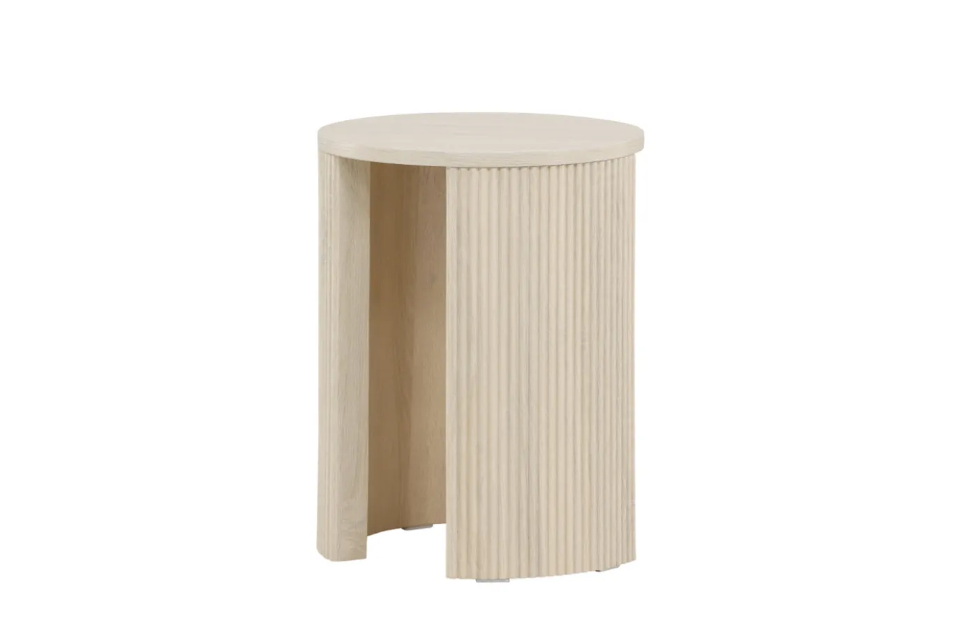 Fjôrd Bijzettafel Bristol Whitewash ⌀40cm