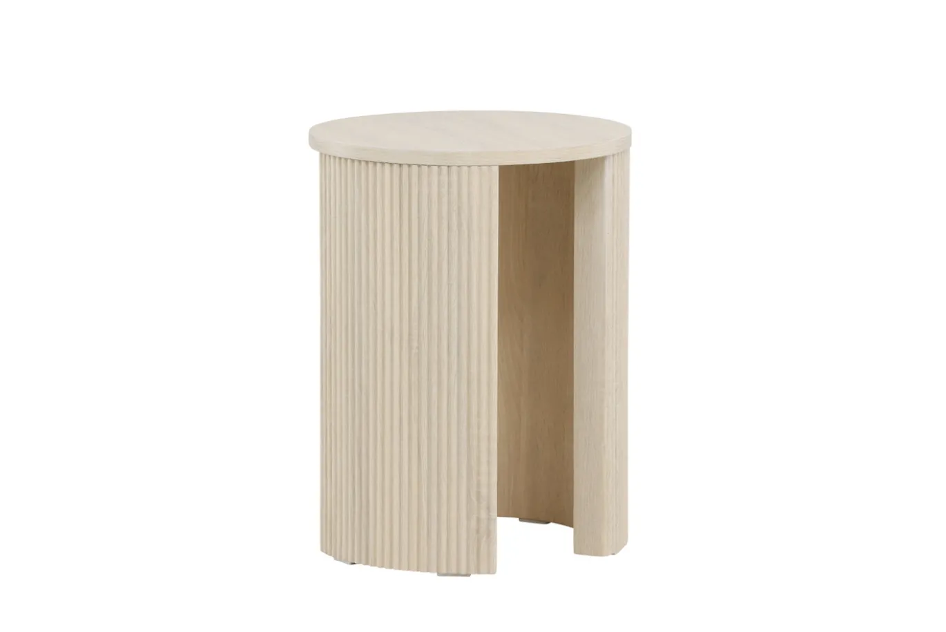 Fjôrd Bijzettafel Bristol Whitewash ⌀40cm