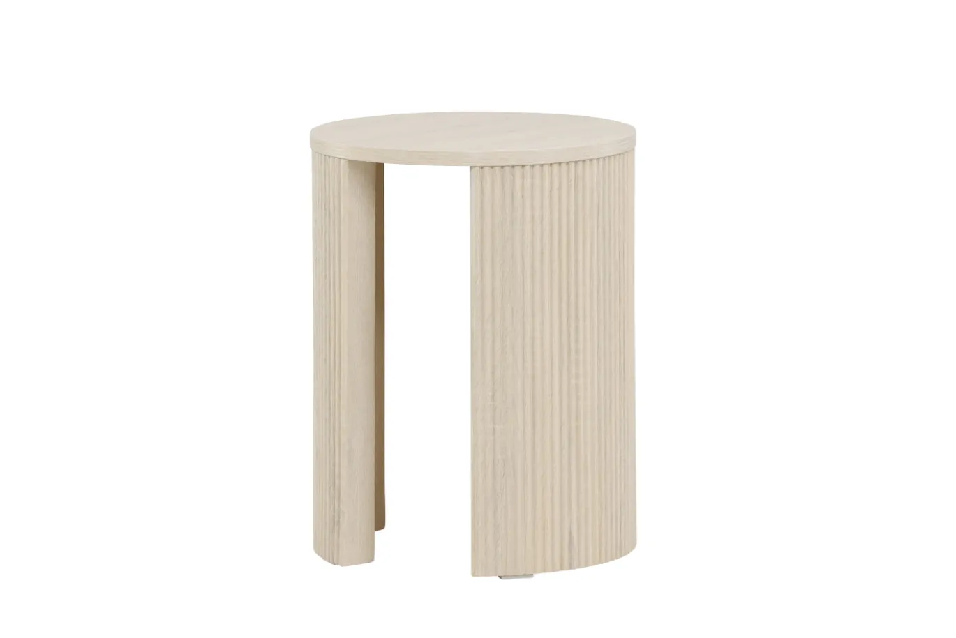 Fjôrd Bijzettafel Bristol Whitewash ⌀40cm