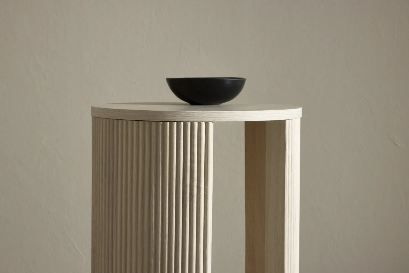 Fjôrd Bijzettafel Bristol Whitewash ⌀40cm