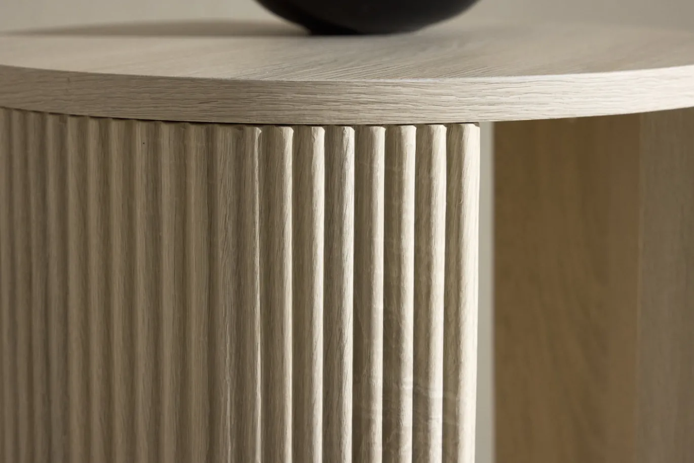 Fjôrd Bijzettafel Bristol Whitewash ⌀40cm