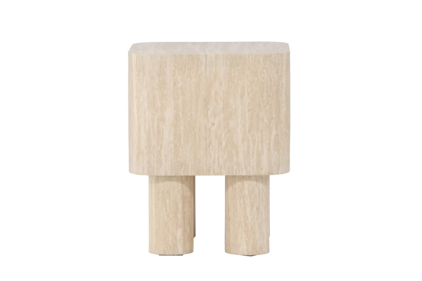 Fjôrd Bijzettafel Klirou Beige Travertinlook 40x40cm