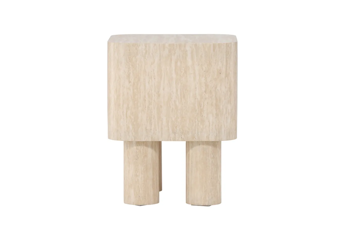 Fjôrd Bijzettafel Klirou Beige Travertinlook 40x40cm