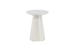 Fjôrd Bijzettafel Lanzo Glossy Wit ⌀35cm