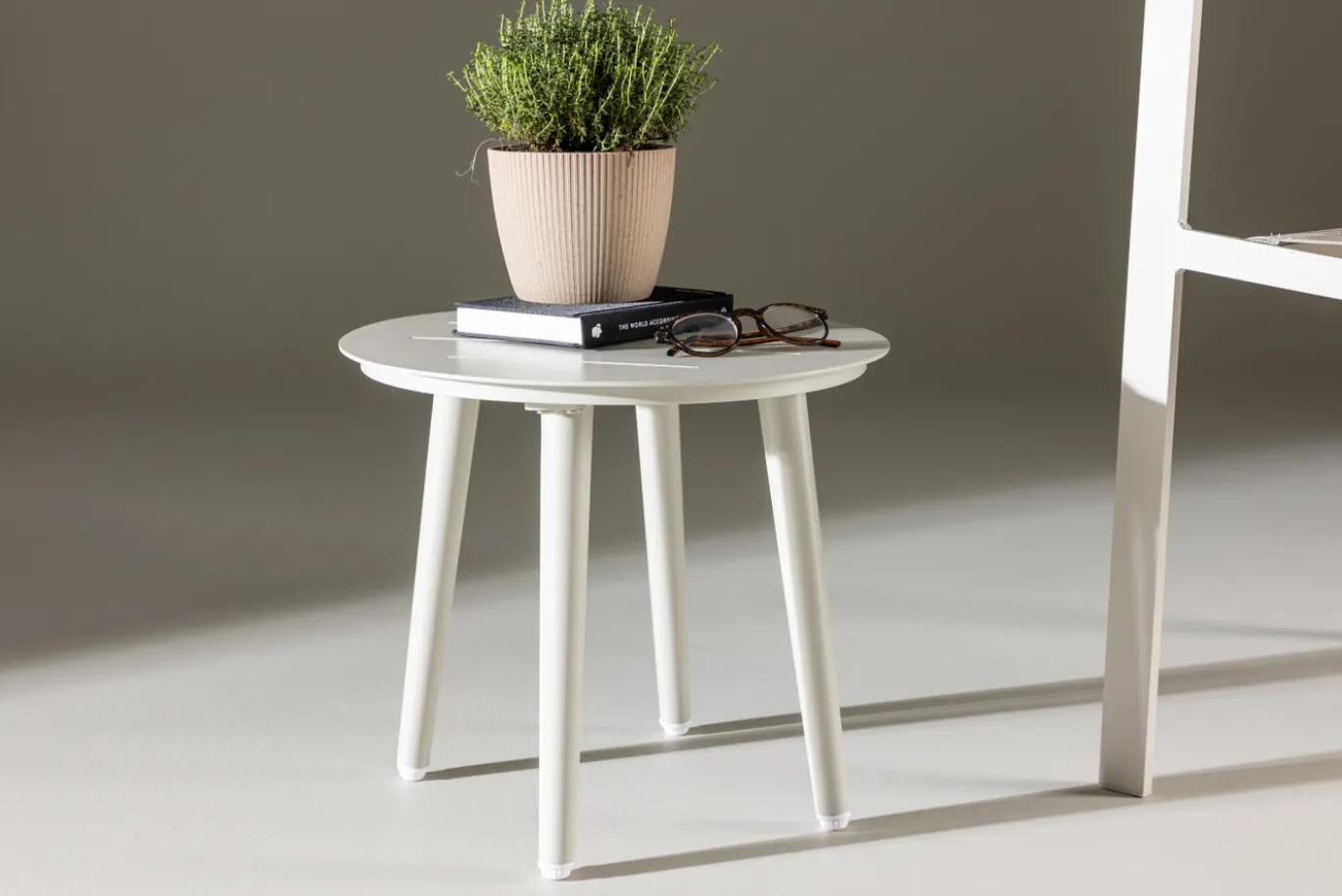 Fjôrd Bijzettafel Lina Ø40cm Beige