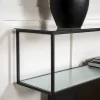 Fjôrd Bijzettafel Maglehem Glas Zwart 130cm
