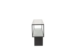 Fjôrd Bijzettafel Maglehem Glas Zwart 130cm