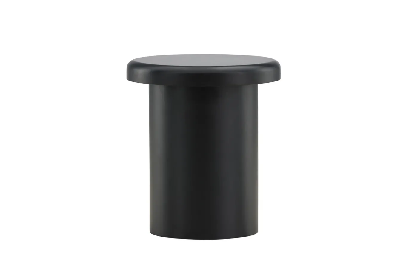 Fjôrd Bijzettafel Namsos Ø40cm Zwart MDF
