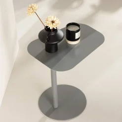 Fjôrd Bijzettafel San Jose Staal Lichtgrijs