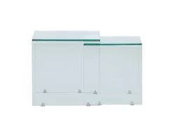 Fjôrd Bijzettafel Telemark Set van 2 Glas Helder