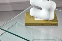 Fjôrd Bijzettafel Telemark Set van 2 Glas Helder