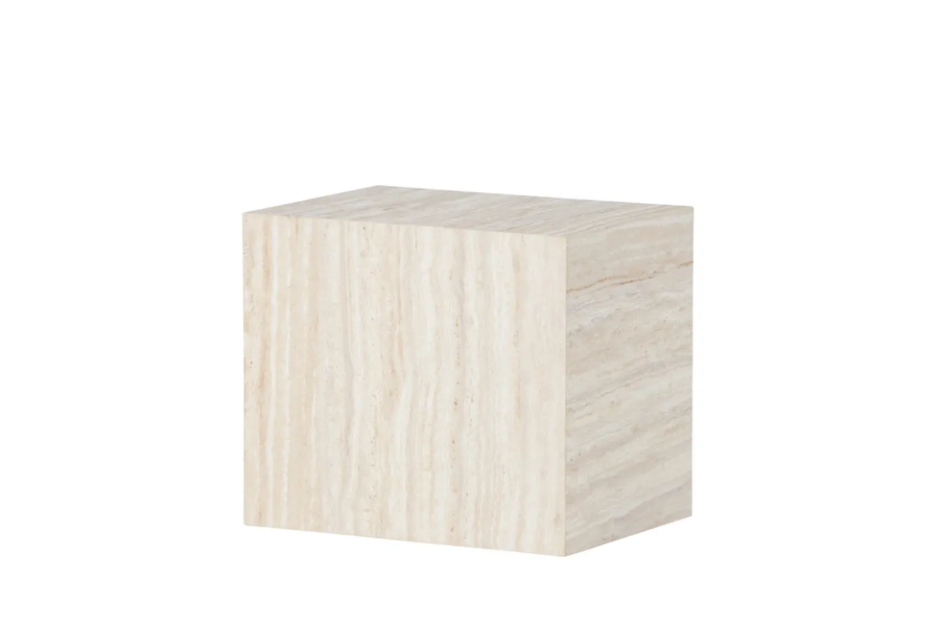 Fjôrd Bijzettafel York Beige Travertinlook 35x25cm