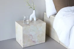 Fjôrd Bijzettafel York Beige 35x25cm