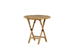 Fjôrd Bistrotafel Cane Ø80cm Rotan Naturel