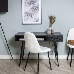 Fjôrd Bureau Gold Zwart 110cm