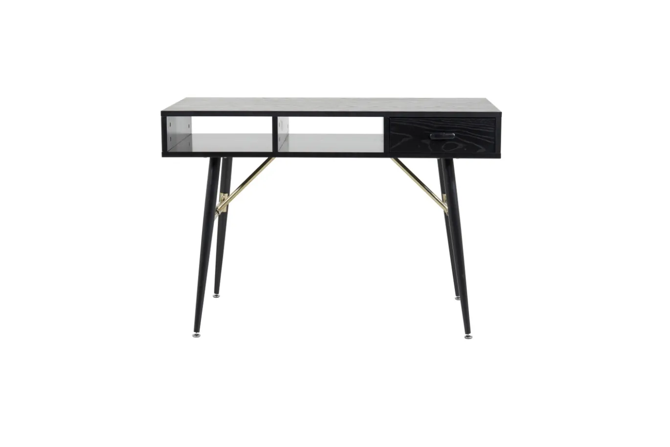 Fjôrd Bureau Gold Zwart 110cm