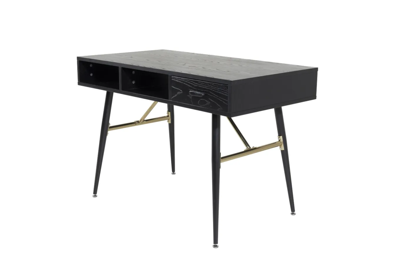 Fjôrd Bureau Gold Zwart 110cm