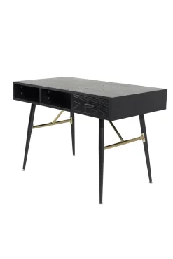 Fjôrd Bureau Gold Zwart 110cm