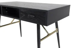 Fjôrd Bureau Gold Zwart 110cm