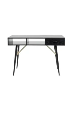 Fjôrd Bureau Gold Zwart 110cm