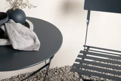 Fjôrd Caféset Marseille Staal Bistro Set Donkergrijs