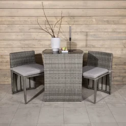 Fjôrd Caféset Savanna Grijs Wicker