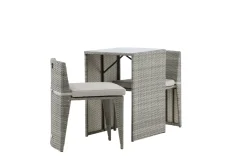 Fjôrd Caféset Savanna Grijs Wicker
