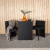 Fjôrd Caféset Savanna Zwart Wicker