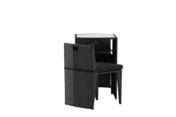Fjôrd Caféset Savanna Zwart Wicker