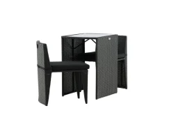 Fjôrd Caféset Savanna Zwart Wicker