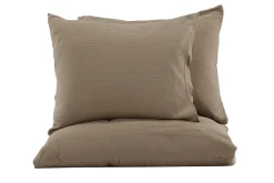 Fjôrd Dekbedovertrek Mila Set Katoen Gauze Bruin 240x220cm