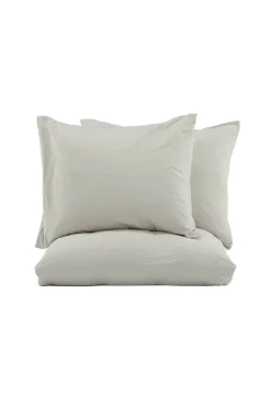 Fjôrd Dekbedovertrek Mila Set Katoen Gauze Lichtgrijs 240x220cm
