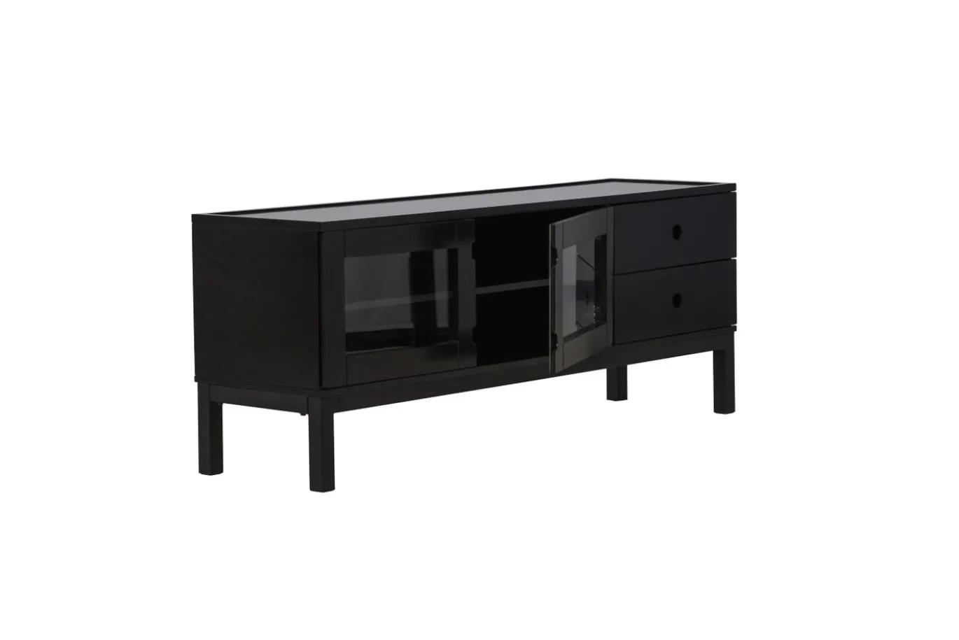 Fjôrd Dressoir Alcoa Mat Zwart Mdf