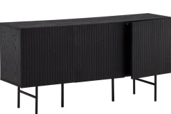 Fjôrd Dressoir Björkön Zwart Eiken Fineer
